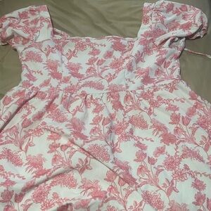 A-line floral dress